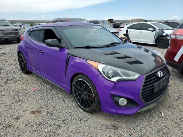 KMHTC6AE3GU258576 - 2016 HYUNDAI VELOSTER TURBO PURPLE photo 4