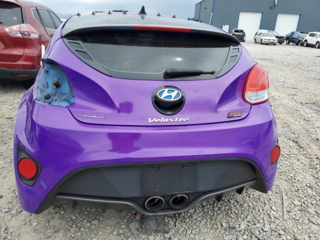 KMHTC6AE3GU258576 - 2016 HYUNDAI VELOSTER TURBO PURPLE photo 6