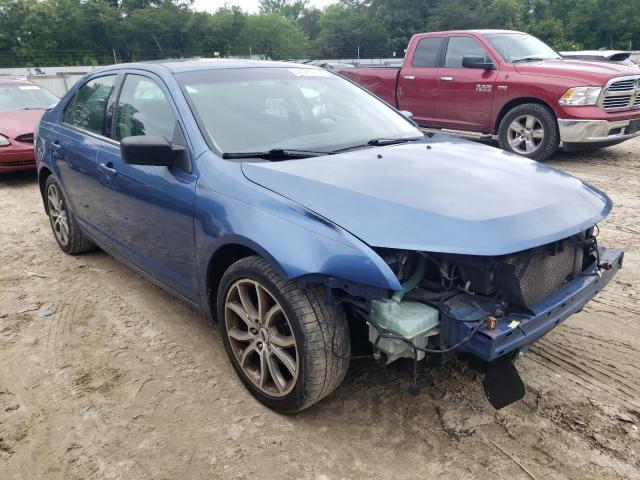 3FAHP0HGXAR360237 - 2010 FORD FUSION SE BLUE photo 4