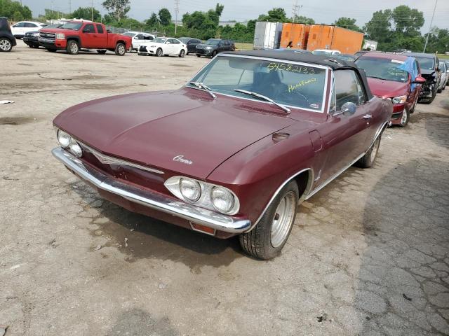 10567W301453 - 1965 CHEVROLET CORVAIR BURGUNDY photo 1