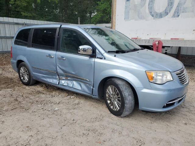 2C4RC1CG6DR608159 - 2013 CHRYSLER TOWN & COU TOURING L BLUE photo 4