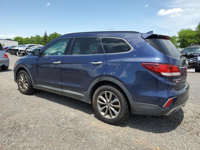 KM8SMDHF1HU203721 - 2017 HYUNDAI SANTA FE SE BLUE photo 2