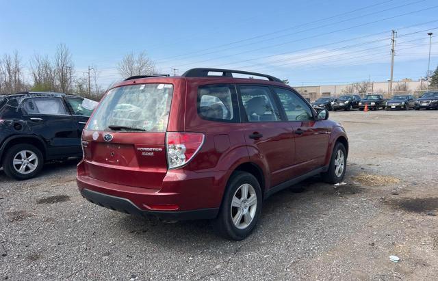 JF2SH6BC8AH799168 - 2010 SUBARU FORESTER XS Қызыл фото 4