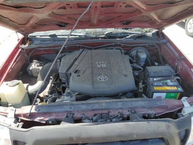 5TEJU62N06Z308377 - 2006 TOYOTA TACOMA DOUBLE CAB PRERUNNER RED photo 11
