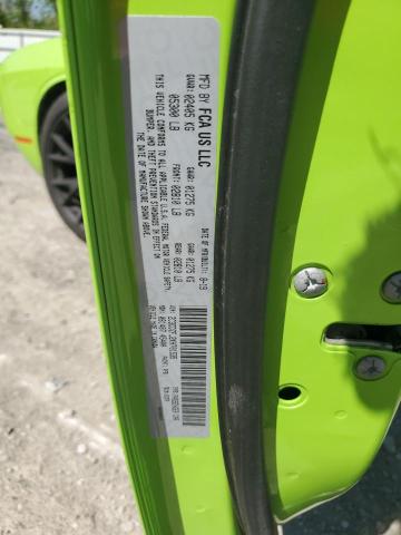 2C3CDZFJ2KH701535 - 2019 DODGE CHALLENGER R/T SCAT PACK GREEN photo 12
