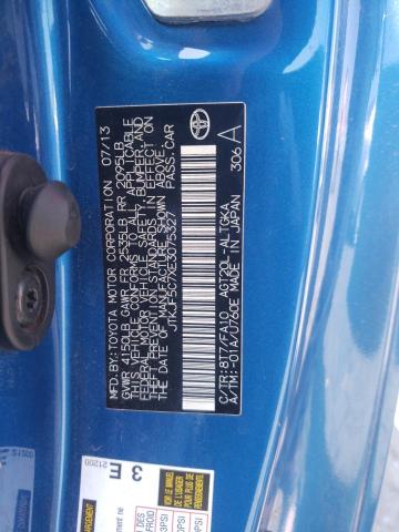 JTKJF5C7XE3075327 - 2014 TOYOTA SCION TC 蓝色 照片 13