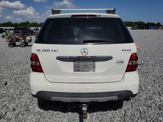 4JGBB22E97A197256 - 2007 MERCEDES-BENZ ML 320 CDI WHITE photo 6