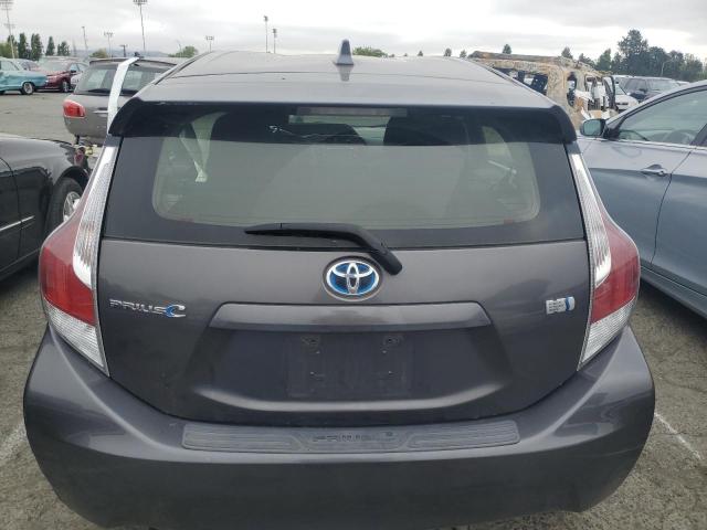 JTDKDTB30G1130645 - 2016 TOYOTA PRIUS C GRAY photo 6