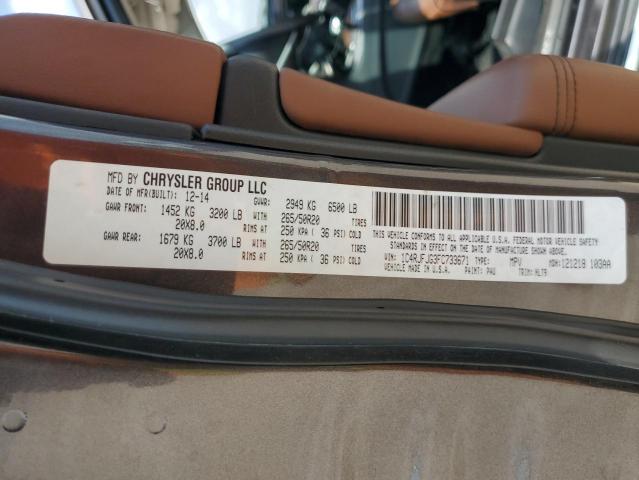 1C4RJFJG3FC733671 - 2015 JEEP GRAND CHER SUMMIT 石墨色 照片 14