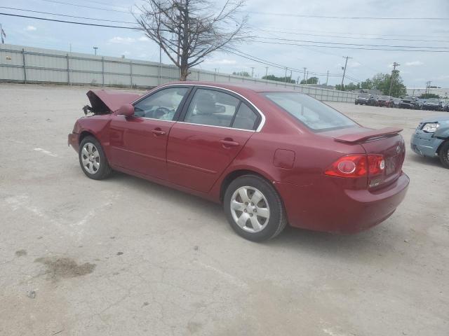 KNAGE123585227175 - 2008 KIA OPTIMA LX MAROON photo 2