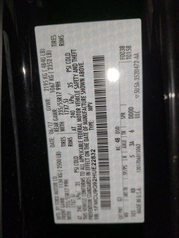 1FMCU9G92HUE22832 - 2017 FORD ESCAPE SE BLACK photo 14