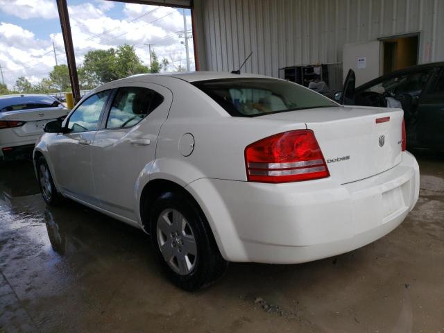 1B3CC4FB4AN107076 - 2010 DODGE AVENGER SXT WHITE photo 2