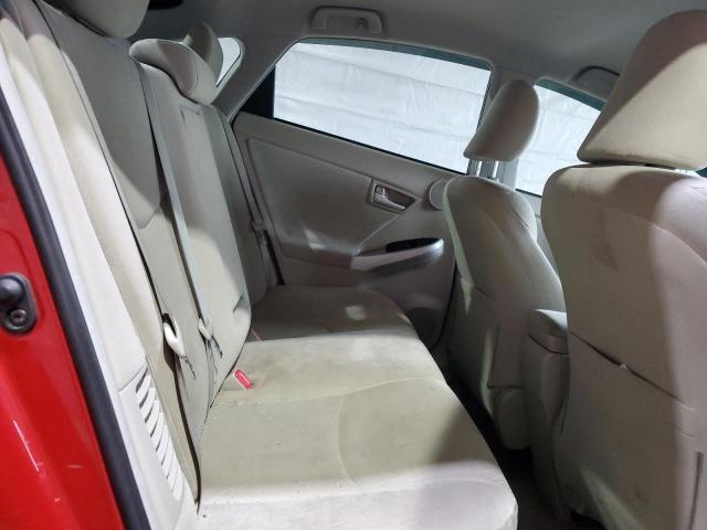 JTDKN3DU1B5301049 - 2011 TOYOTA PRIUS წითელი ფოტო 10