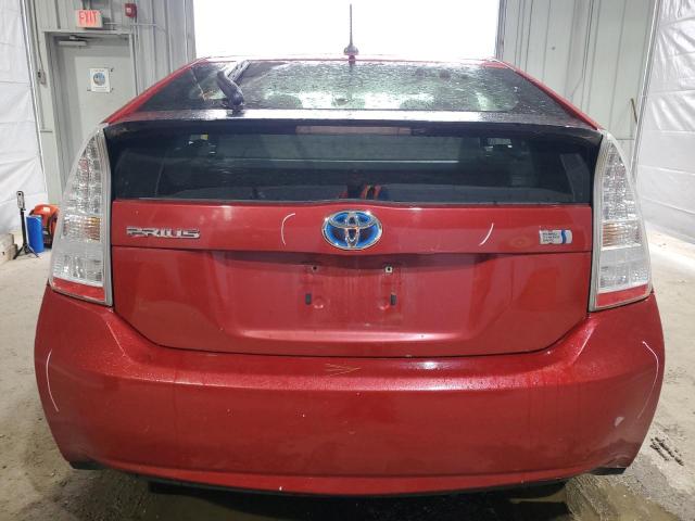 JTDKN3DU1B5301049 - 2011 TOYOTA PRIUS წითელი ფოტო 6