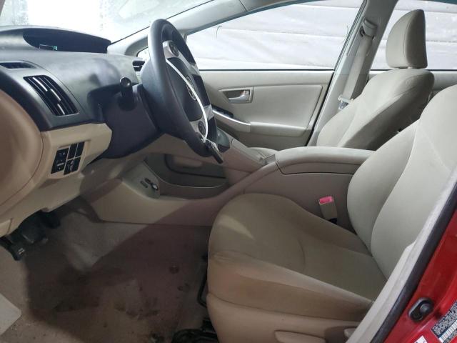 JTDKN3DU1B5301049 - 2011 TOYOTA PRIUS წითელი ფოტო 7