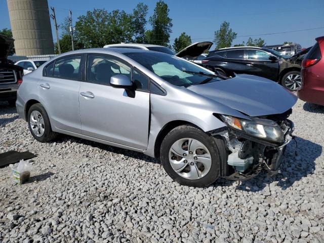 19XFB2F5XDE000636 - 2013 HONDA CIVIC LX SILVER photo 4