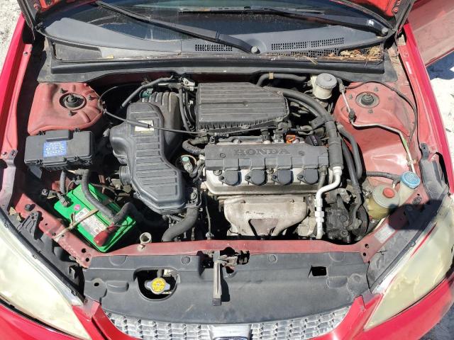 1HGEM22164L007634 - 2004 HONDA CIVIC DX VP Qırmızı foto 11