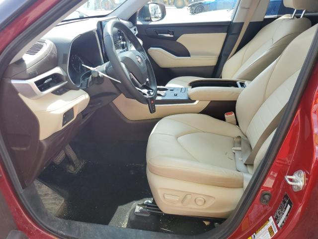 5TDGZRAH7LS004500 - 2020 TOYOTA HIGHLANDER XLE Կարմիր լուսանկար 7