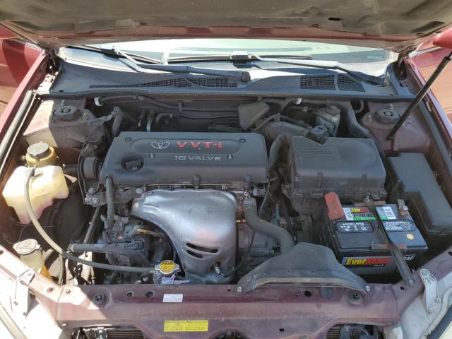 4T1BE32K44U373126 - 2004 TOYOTA CAMRY LE RED photo 11