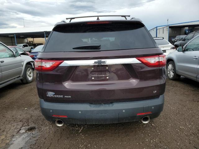 1GNEVGKW0KJ246858 - 2019 CHEVROLET TRAVERSE LT BURGUNDY photo 6