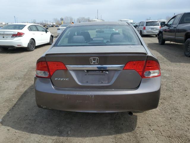 2HGFA16699H036319 - 2009 HONDA CIVIC LX-S Сірий фото 6