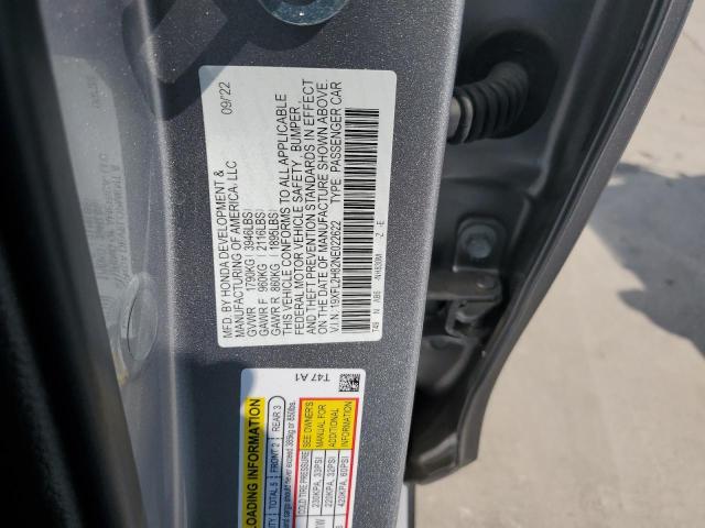 19XFL2H82NE022622 - 2022 HONDA CIVIC SPORT 银色 照片 12