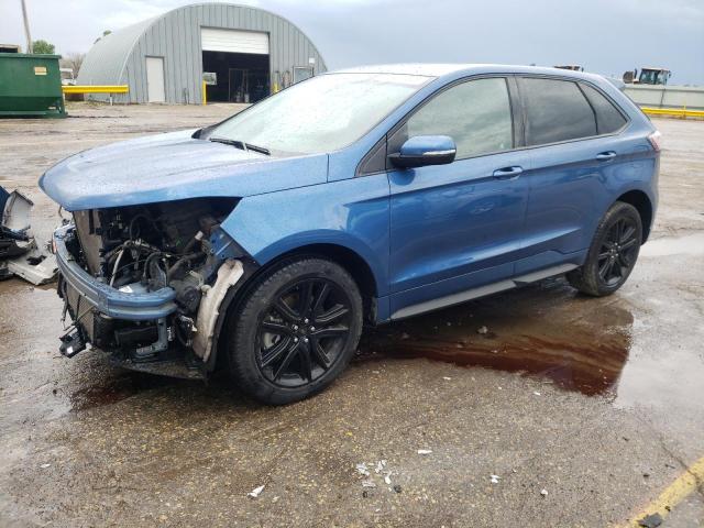 2FMPK4APXKBB52702 - 2019 FORD EDGE ST BLUE photo 1