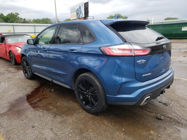 2FMPK4APXKBB52702 - 2019 FORD EDGE ST BLUE photo 2