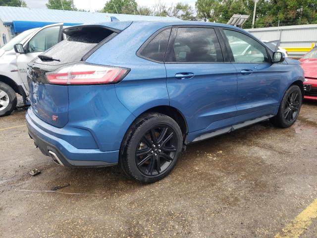 2FMPK4APXKBB52702 - 2019 FORD EDGE ST BLUE photo 3