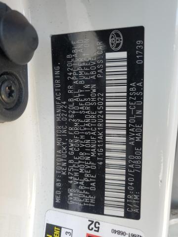 4T1G11AK1RU245022 - 2024 TOYOTA CAMRY SE NIGHT SHADE WHITE photo 13