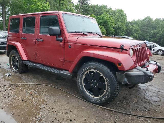 1C4BJWEG1CL259937 - 2012 JEEP WRANGLER U SAHARA MAROON photo 4