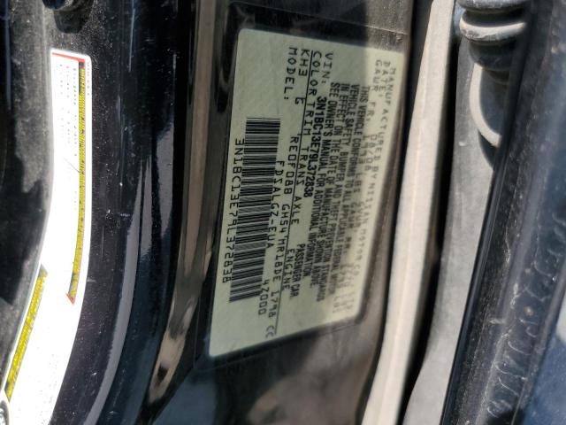 3N1BC13E79L372838 - 2009 NISSAN VERSA S BLACK photo 12