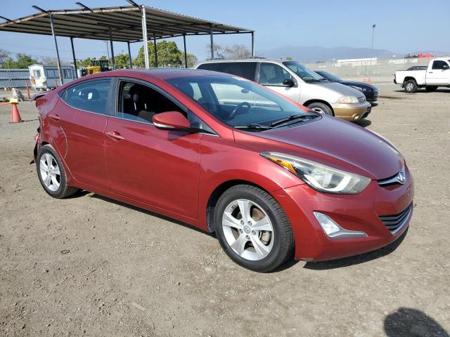 5NPDH4AEXGH736159 - 2016 HYUNDAI ELANTRA SE RED photo 4