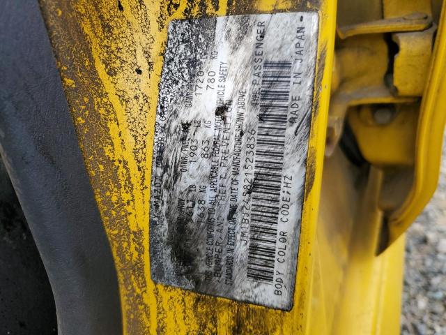 JM1BJ245821523836 - 2002 MAZDA PROTEGE PR5 黄色 照片 12