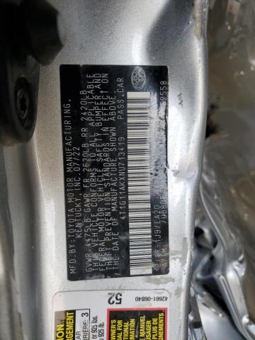 4T1G11AKXNU713419 - 2022 TOYOTA CAMRY SE Gümüş foto 12