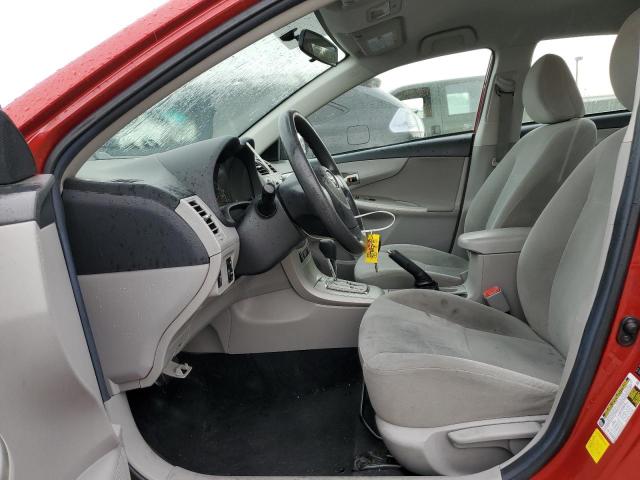 2T1BU4EE0BC629341 - 2011 TOYOTA COROLLA LE BASE RED photo 7