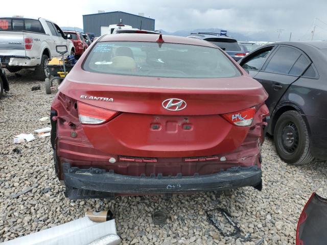 5NPDH4AE5DH343942 - 2013 HYUNDAI ELANTRA GLS RED photo 6