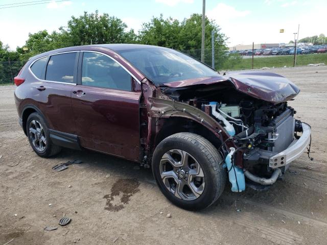 2HKRW2H57KH676369 - 2019 HONDA CR-V EX BURGUNDY photo 4