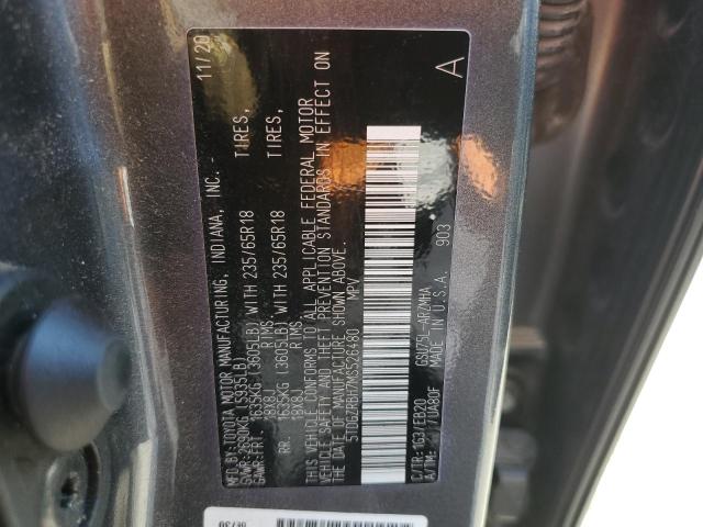 5TDGZRBH7MS526480 - 2021 TOYOTA HIGHLANDER XLE BLACK photo 13