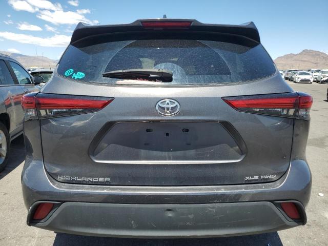 5TDGZRBH7MS526480 - 2021 TOYOTA HIGHLANDER XLE BLACK photo 6