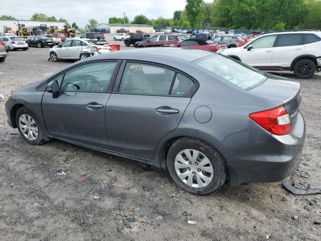 19XFB2F58CE059635 - 2012 HONDA CIVIC LX ნაცრისფერი ფოტო 2