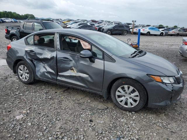 19XFB2F58CE059635 - 2012 HONDA CIVIC LX ნაცრისფერი ფოტო 4