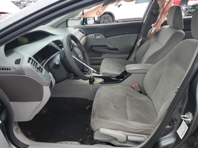 19XFB2F58CE059635 - 2012 HONDA CIVIC LX ნაცრისფერი ფოტო 7