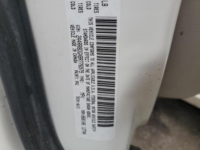 2A4RR8DGXBR776979 - 2011 CHRYSLER TOWN & COU TOURING L WHITE photo 13