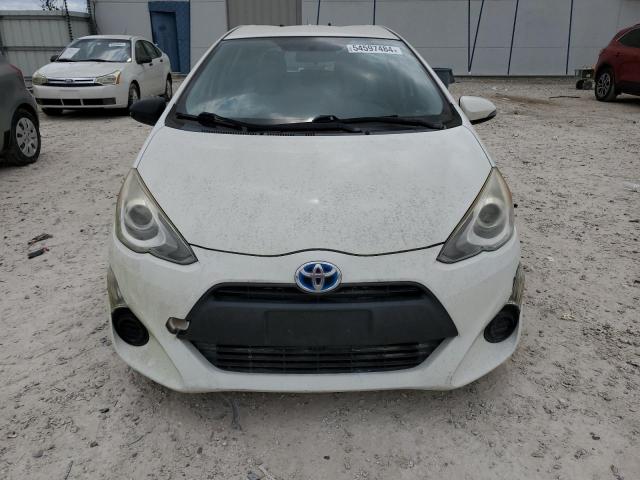 JTDKDTB32F1092429 - 2015 TOYOTA PRIUS C WHITE photo 5