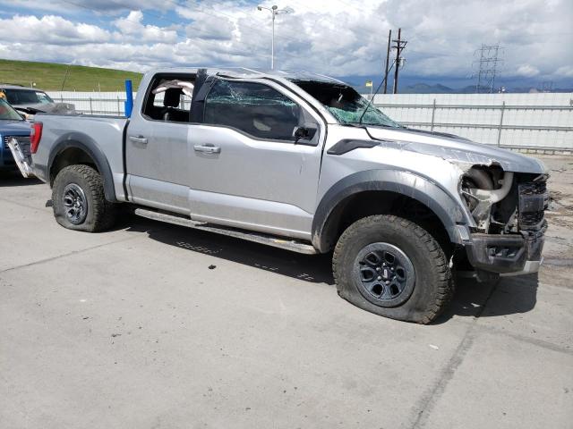 1FTFW1RG2NFA96040 - 2022 FORD F150 RAPTOR SILVER photo 4