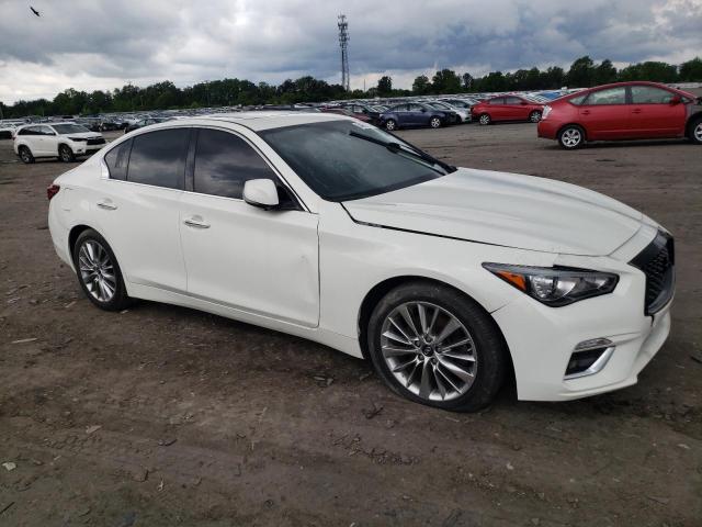 JN1EV7AP5JM363225 - 2018 INFINITI Q50 LUXE WHITE photo 4