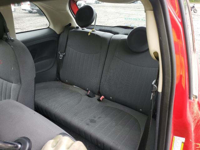 3C3CFFCR7CT104067 - 2012 FIAT 500 LOUNGE RED photo 10