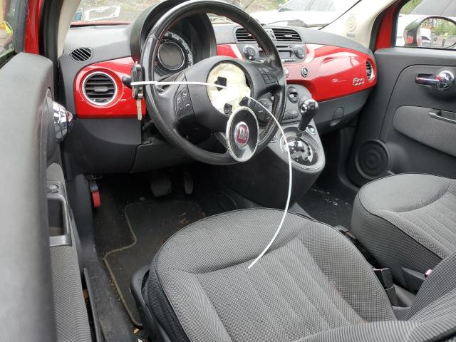 3C3CFFCR7CT104067 - 2012 FIAT 500 LOUNGE RED photo 8