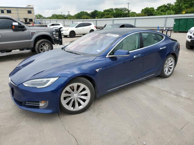 5YJSA1E22JF245875 - 2018 TESLA MODEL S ლურჯი ფოტო 1